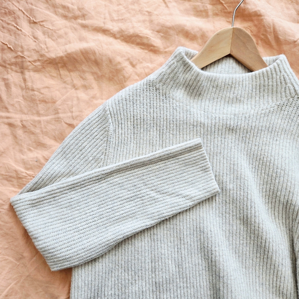 Open Edit Women's Cozy Mockneck Sweater